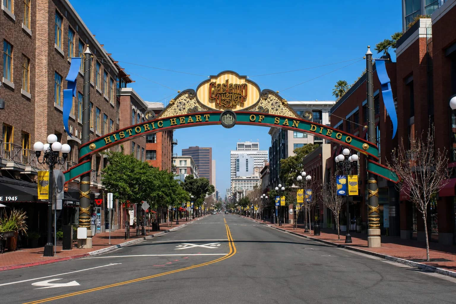 Gaslamp Quarter, Downtown San Diego, California